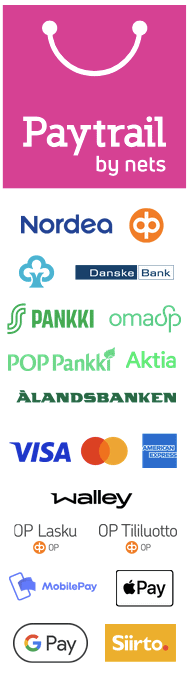 Tarjolla olevat maksutavat Paytrailin välityksellä
