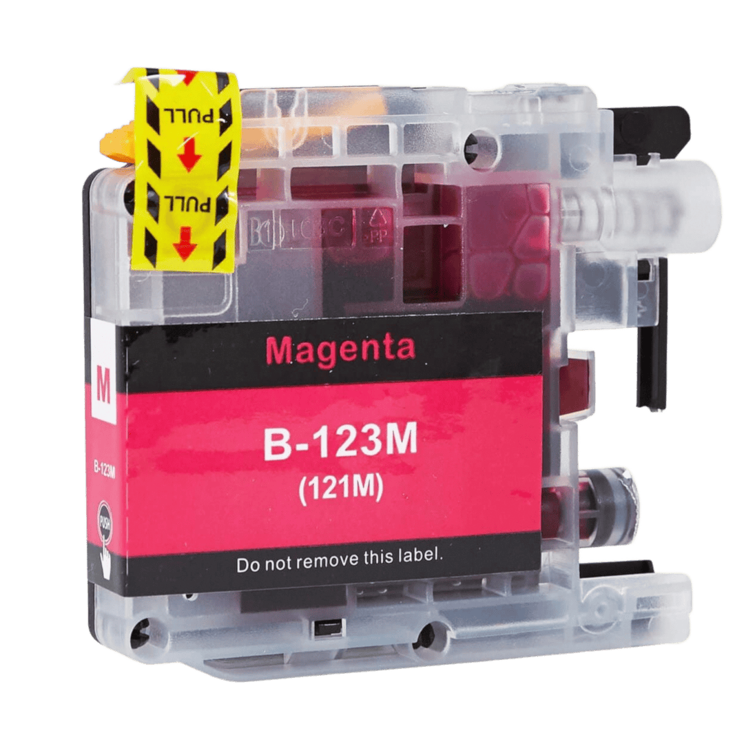 Yhteensopiva Brother LC121M magenta mustekasetti mustesuihkutulostimelle