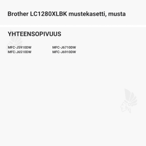 Brother LC1280XLBK mustekasetti, musta - Yhteensopivat tulostinmallit