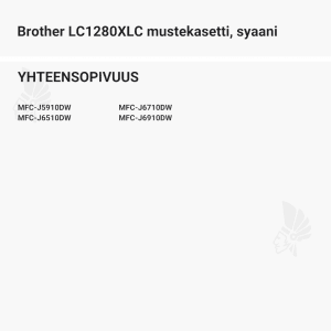Brother LC1280XLC mustekasetti, syaani - Yhteensopivat tulostinmallit