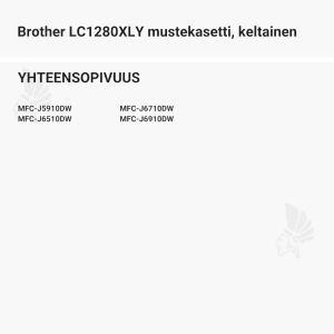 Brother LC1280XLY mustekasetti, keltainen - Yhteensopivat tulostinmallit