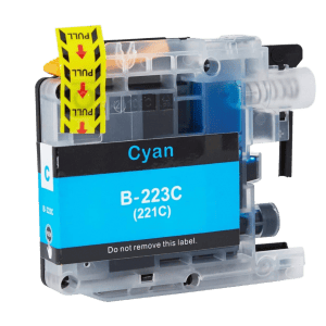 Yhteensopiva Brother LC221C syaani mustekasetti mustesuihkutulostimelle