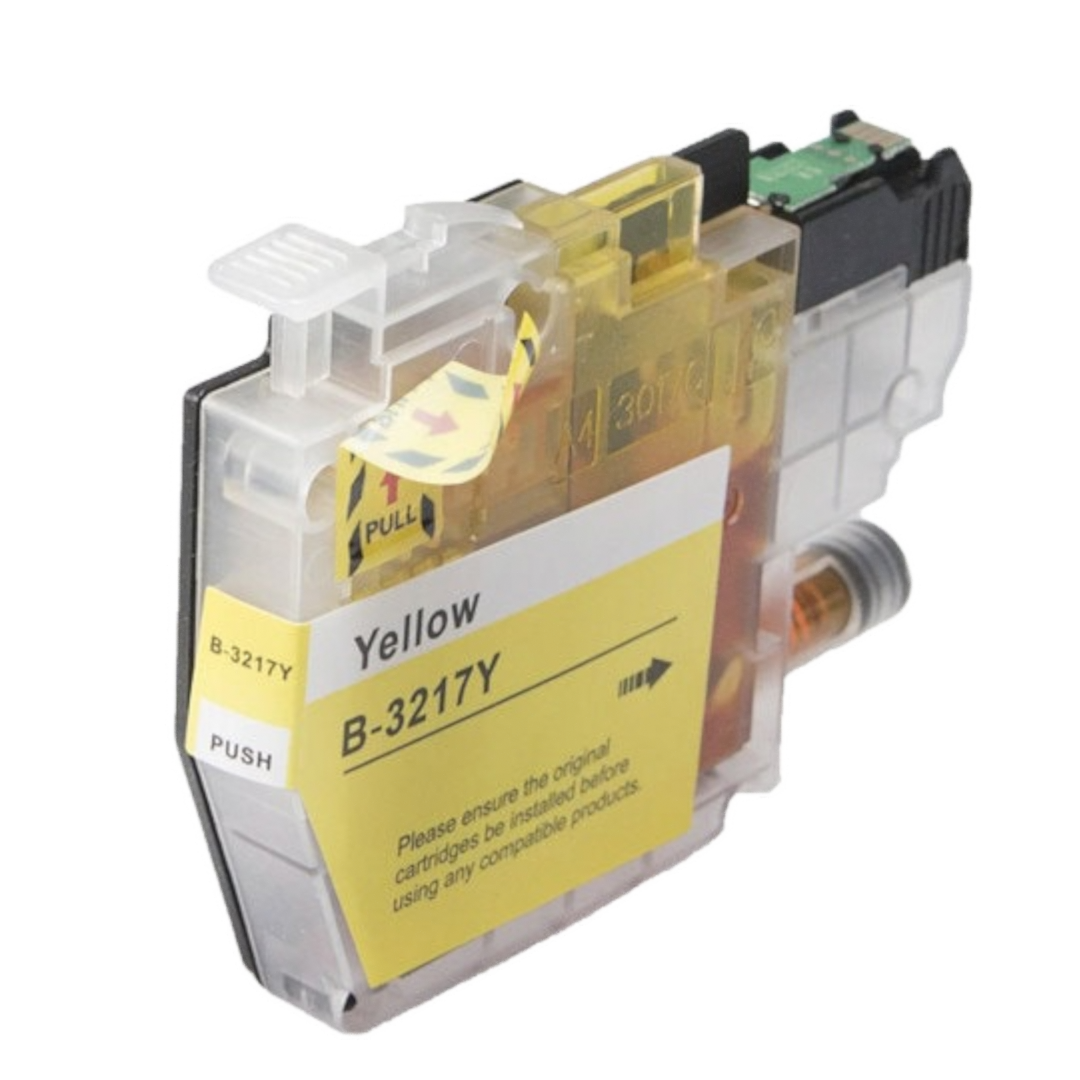 Yhteensopiva Brother LC3217Y keltainen mustekasetti mustesuihkutulostimelle