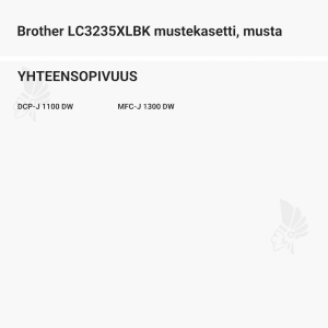 Brother LC3235XLBK mustekasetti, musta - Yhteensopivat tulostinmallit
