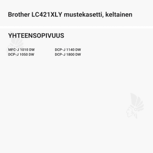 Brother LC421XLY mustekasetti, keltainen - Yhteensopivat tulostinmallit