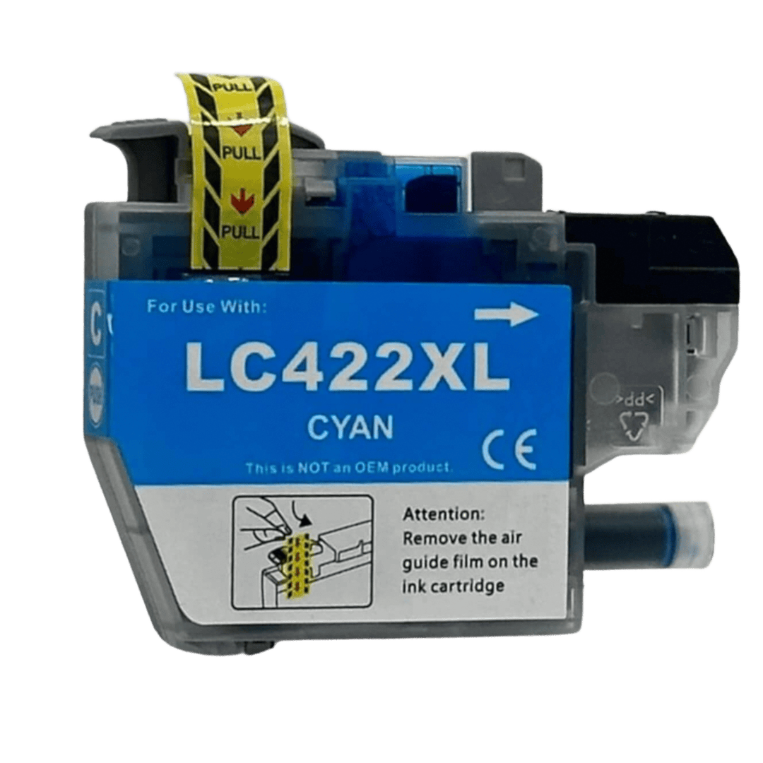 Yhteensopiva Brother LC422XLC syaani mustekasetti mustesuihkutulostimelle