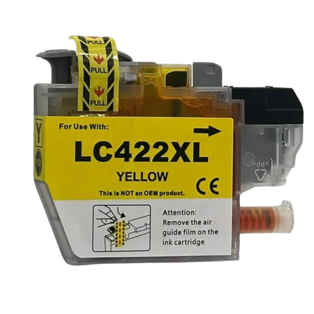 Yhteensopiva Brother LC422XLY keltainen mustekasetti mustesuihkutulostimelle
