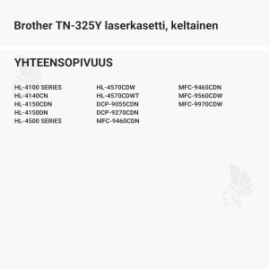 Brother TN-325Y laserkasetti, keltainen - Yhteensopivat tulostinmallit