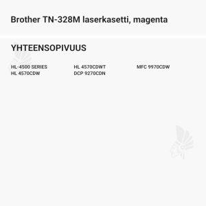 Brother TN-328M laserkasetti, magenta - Yhteensopivat tulostinmallit