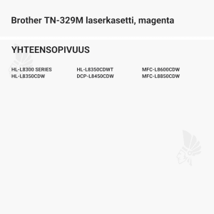Brother TN-329M laserkasetti, magenta - Yhteensopivat tulostinmallit