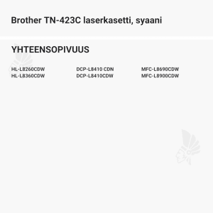 Brother TN-423C laserkasetti, syaani - Yhteensopivat tulostinmallit