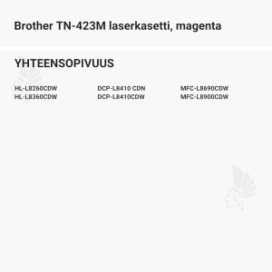 Brother TN-423M laserkasetti, magenta - Yhteensopivat tulostinmallit