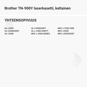 Brother TN-900Y laserkasetti, keltainen - Yhteensopivat tulostinmallit