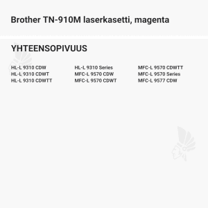 Brother TN-910M laserkasetti, magenta - Yhteensopivat tulostinmallit