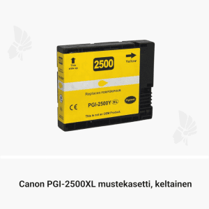 Yhteensopiva Canon PGI-2500XL keltainen mustekasetti mustesuihkutulostimelle