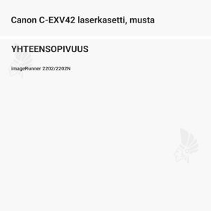 Canon C-EXV42 laserkasetti, musta - Yhteensopivat tulostinmallit