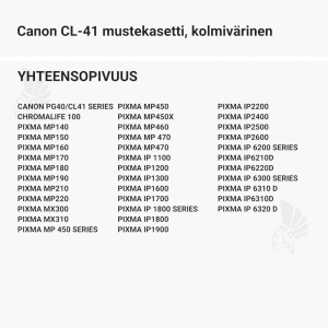 Canon CL-41 mustekasetti, kolmivärinen - Yhteensopivat tulostinmallit