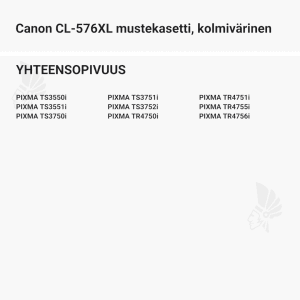 Canon CL-576XL mustekasetti, kolmivärinen - Yhteensopivat tulostinmallit