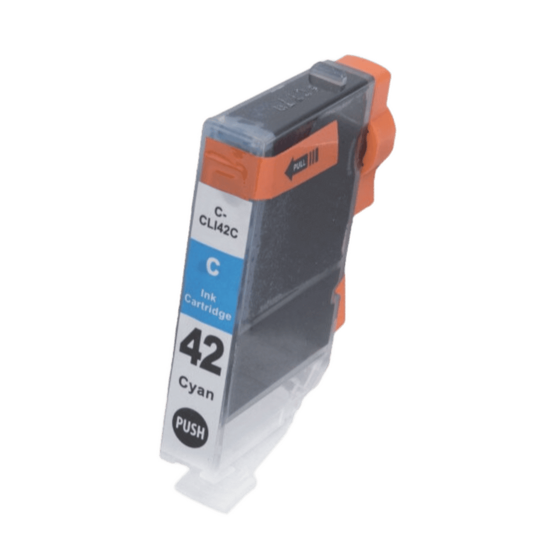 Yhteensopiva Canon CLI-42C syaani mustekasetti mustesuihkutulostimelle