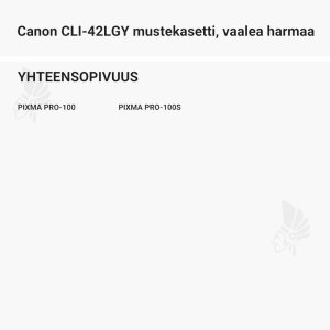 Canon CLI-42LGY mustekasetti, vaalea harmaa - Yhteensopivat tulostinmallit