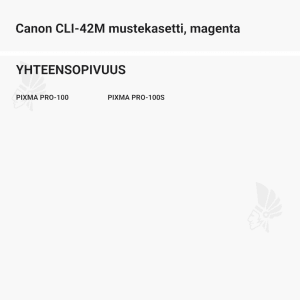 Canon CLI-42M mustekasetti, magenta - Yhteensopivat tulostinmallit