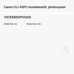 Canon CLI-42PC mustekasetti, photosyaani - Yhteensopivat tulostinmallit