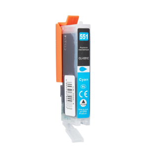 Yhteensopiva Canon CLI-551C syaani mustekasetti mustesuihkutulostimelle