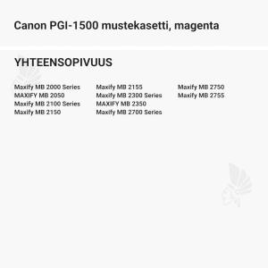 Canon PGI-1500 mustekasetti, magenta - Yhteensopivat tulostinmallit