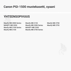 Canon PGI-1500 mustekasetti, syaani - Yhteensopivat tulostinmallit