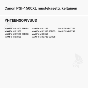 Canon PGI-1500XL mustekasetti, keltainen - Yhteensopivat tulostinmallit