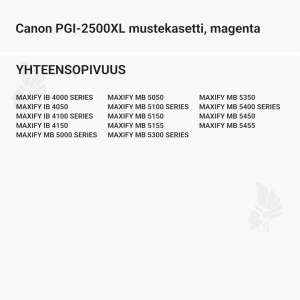 Canon PGI-2500XL mustekasetti, magenta - Yhteensopivat tulostinmallit
