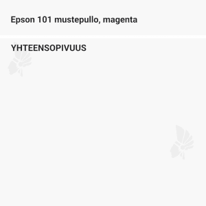 Epson 101 mustepullo, magenta - Yhteensopivat tulostinmallit