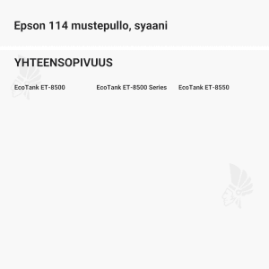Epson 114 mustepullo, syaani - Yhteensopivat tulostinmallit