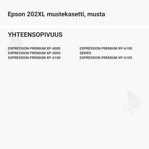 Epson 202XL mustekasetti, musta - Yhteensopivat tulostinmallit