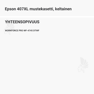Epson 407XL mustekasetti, keltainen - Yhteensopivat tulostinmallit