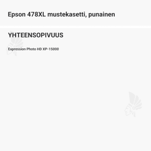 Epson 478XL mustekasetti, punainen - Yhteensopivat tulostinmallit