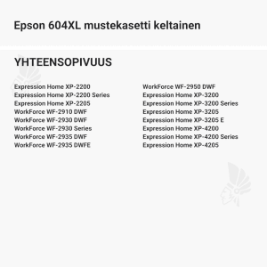 Epson 604XL mustekasetti keltainen - Yhteensopivat tulostinmallit