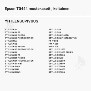Epson T0444 mustekasetti, keltainen - Yhteensopivat tulostinmallit