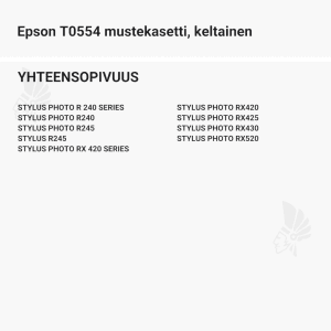Epson T0554 mustekasetti, keltainen - Yhteensopivat tulostinmallit