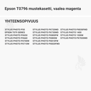 Epson T0796 mustekasetti, vaalea magenta - Yhteensopivat tulostinmallit