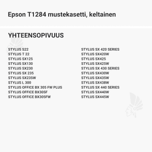 Epson T1284 mustekasetti, keltainen - Yhteensopivat tulostinmallit