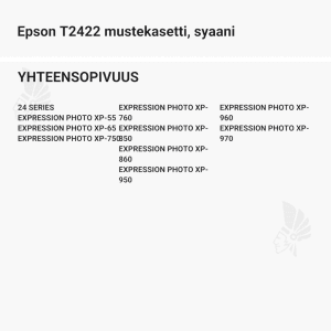 Epson T2422 mustekasetti, syaani - Yhteensopivat tulostinmallit