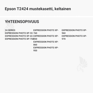 Epson T2424 mustekasetti, keltainen - Yhteensopivat tulostinmallit