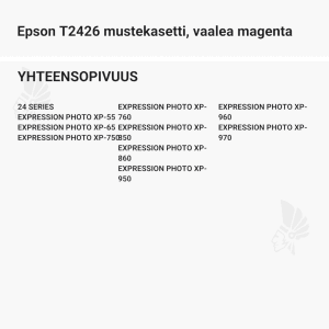 Epson T2426 mustekasetti, vaalea magenta - Yhteensopivat tulostinmallit