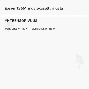 Epson T2661 mustekasetti, musta - Yhteensopivat tulostinmallit