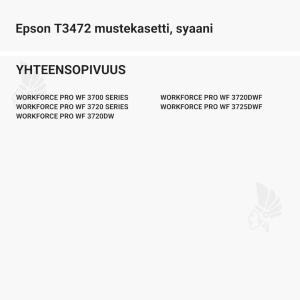 Epson T3472 mustekasetti, syaani - Yhteensopivat tulostinmallit
