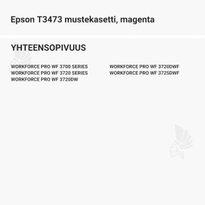 Epson T3473 mustekasetti, magenta - Yhteensopivat tulostinmallit