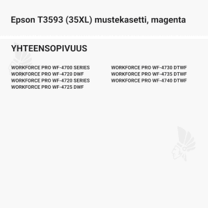 Epson T3593 (35XL) mustekasetti, magenta - Yhteensopivat tulostinmallit