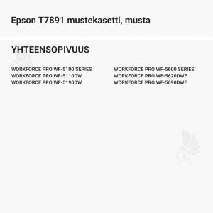 Epson T7891 mustekasetti, musta - Yhteensopivat tulostinmallit