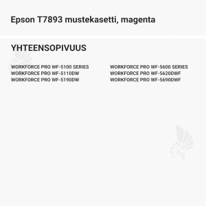 Epson T7893 mustekasetti, magenta - Yhteensopivat tulostinmallit